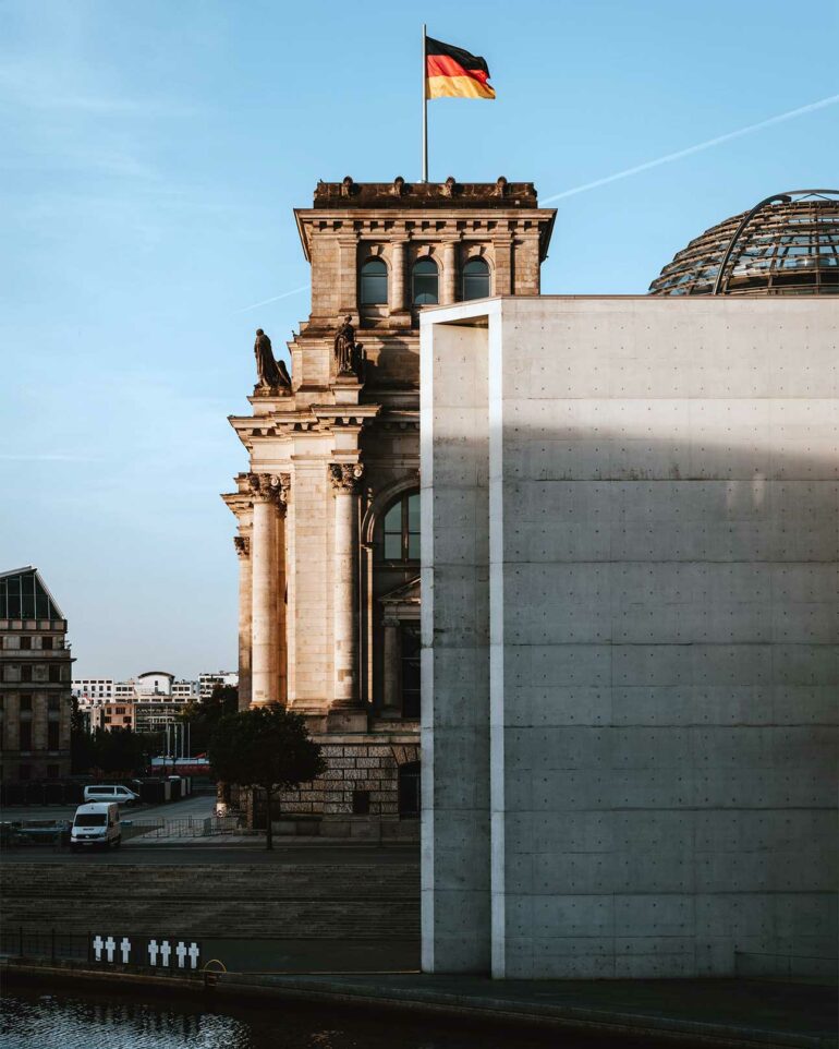 Reichtstag building in Berlin, Germany