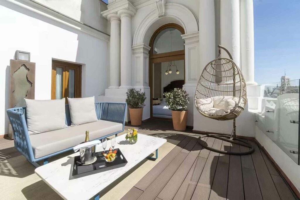 ME Madrid private rooftop terrace