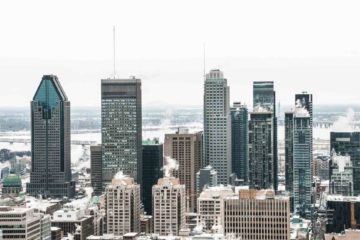 Aerial view of Montreal, Canada