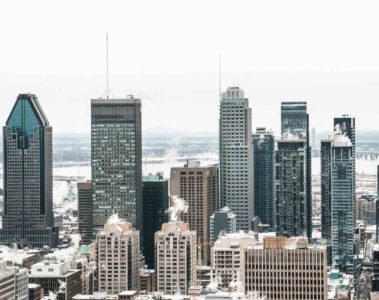 Aerial view of Montreal, Canada