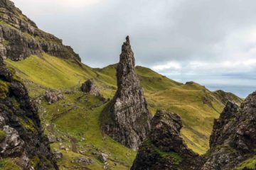 Rock formation on the Isle of Skye, Scotland