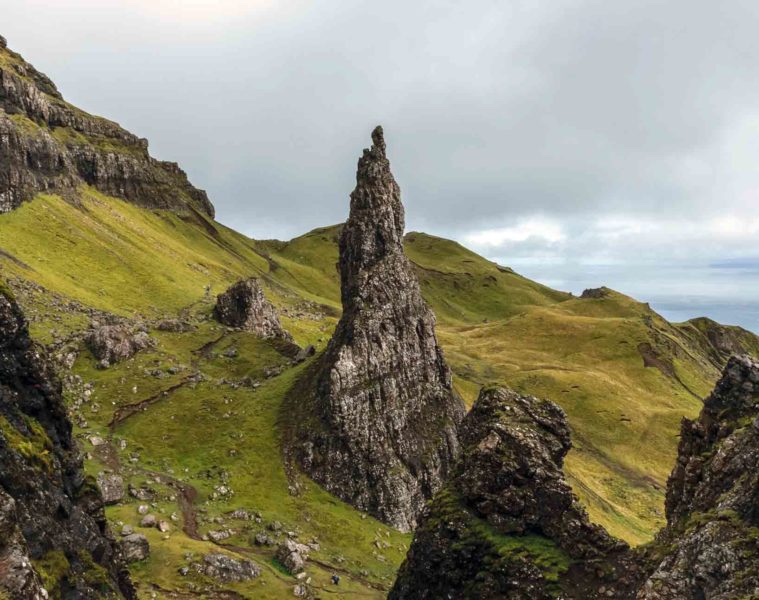 Rock formation on the Isle of Skye, Scotland