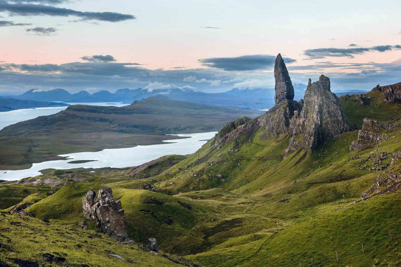 Rock formation on the Isle of Skye, Scotland