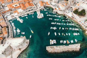 The harbour of Dubrovnik, Croatia