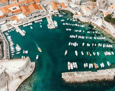 The harbour of Dubrovnik, Croatia