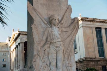 A statue in Athens, Greece