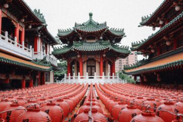 Taoist temple in Taipei, Taiwan