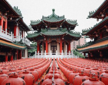 Taoist temple in Taipei, Taiwan
