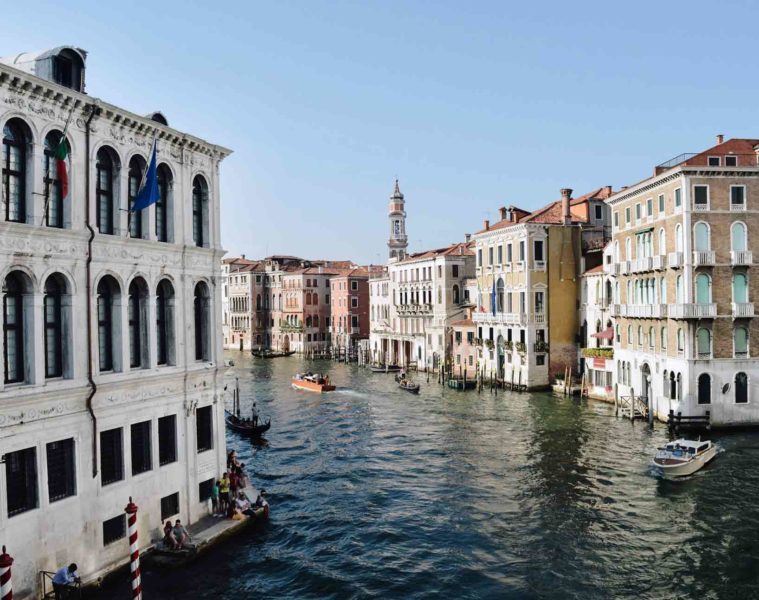 A canal in Venice, Italy
