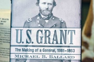 Book on Ulysses S Grant on display in Galena, Illinois, USA