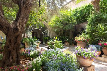 Courtyard at The American Colony Hotel, Jerusalem, Israel