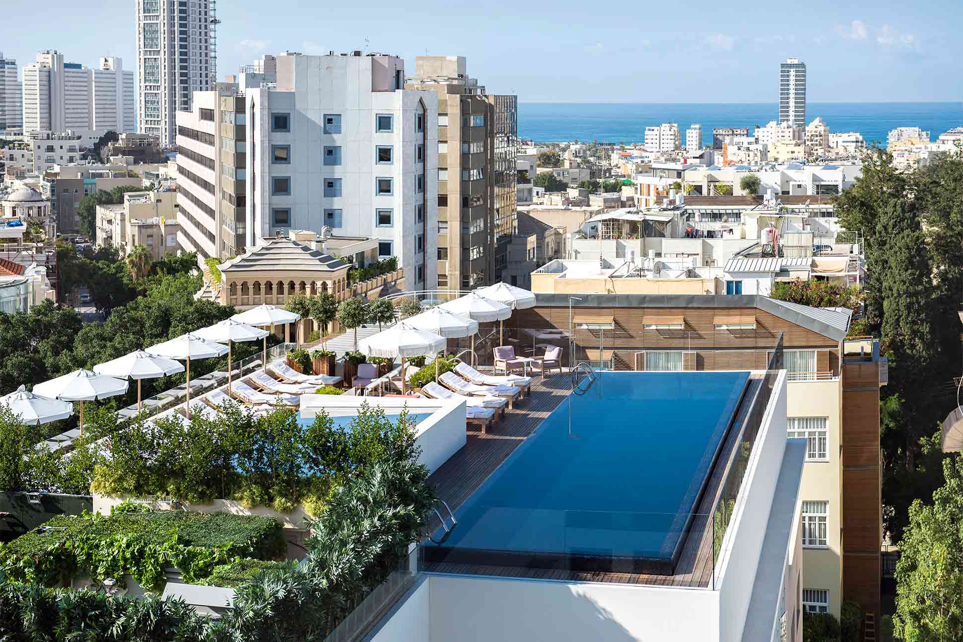 Rooftop pool at The Norman, Tel Aviv, Israel