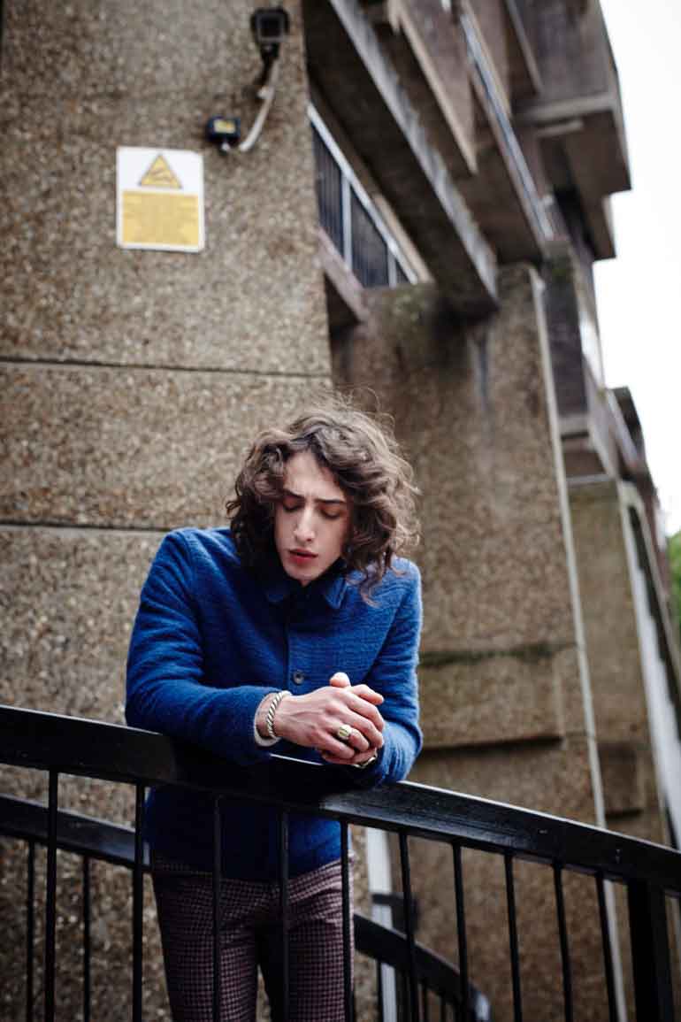 Blue coat and checked trousers HARDY AMIES