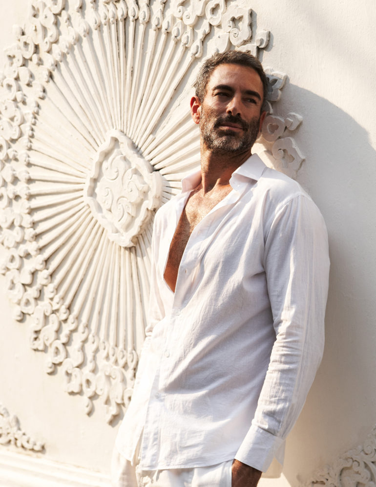 Linen shirts & trousers AGAIN & AGAIN vintage store