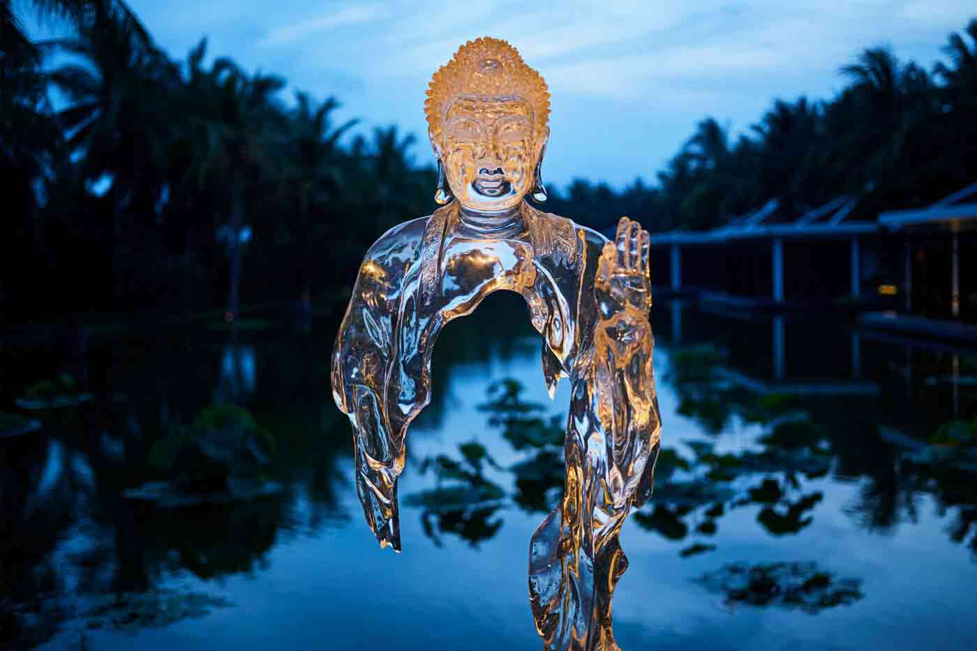 Ice Buddha statue at Four Seasons The Nam Hai, Hoi An, Vietnam