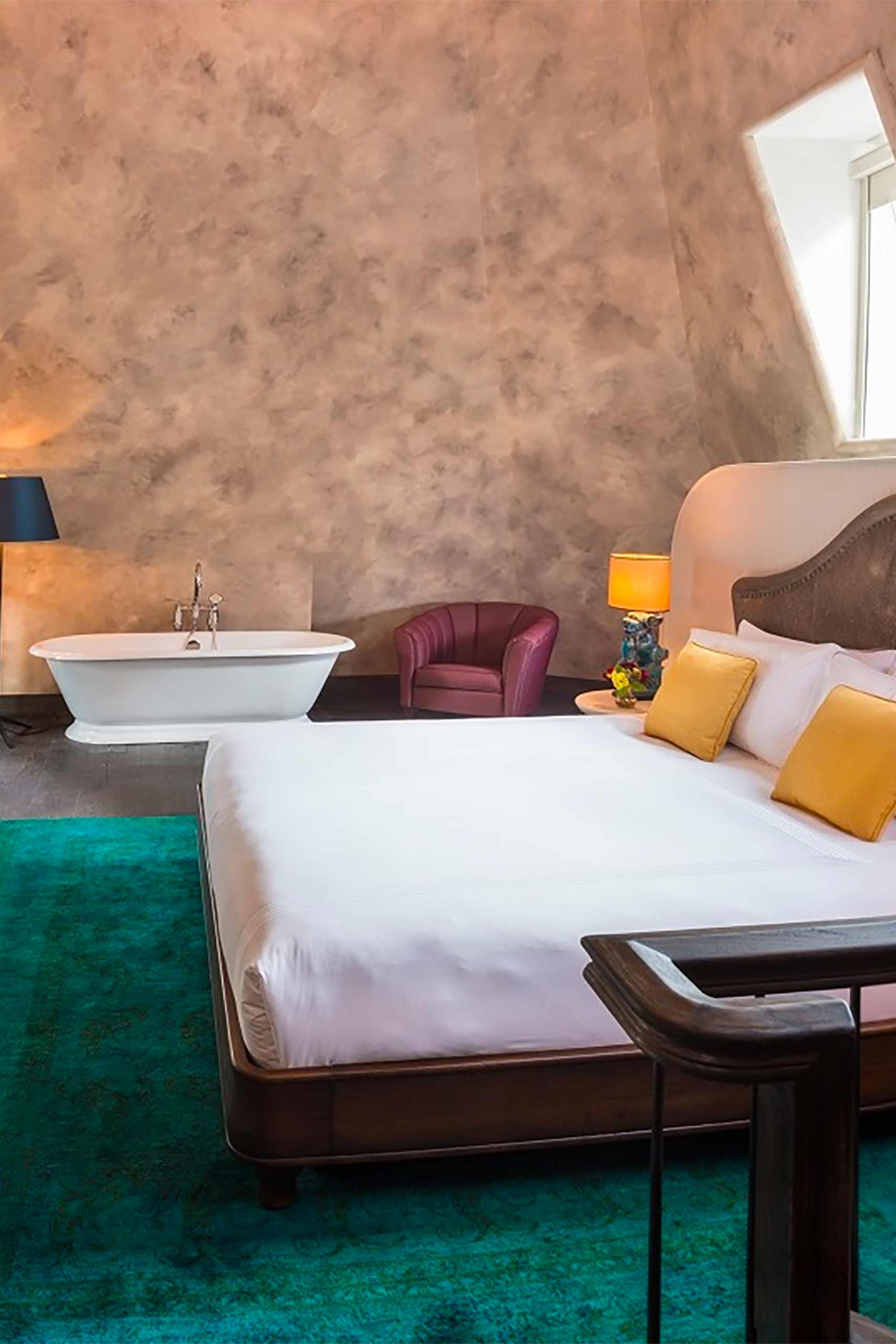 The Beekman penthouse bedroom