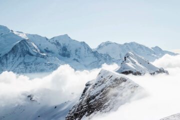 The French Alps in Courchevel, France