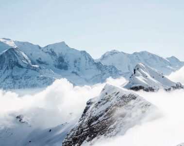 The French Alps in Courchevel, France
