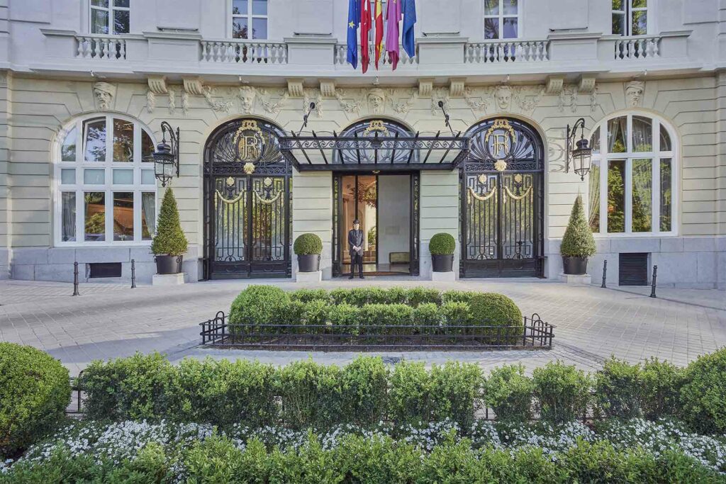Exterior of Mandarin Oriental Ritz Madrid, Spain