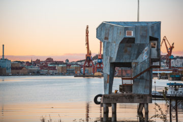 The sauna at Frihmanen in Gothenburg, Sweden