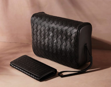 Bottega Veneta Intrecciato Leather Washbag and Intrecciato Leather Travel Wallet