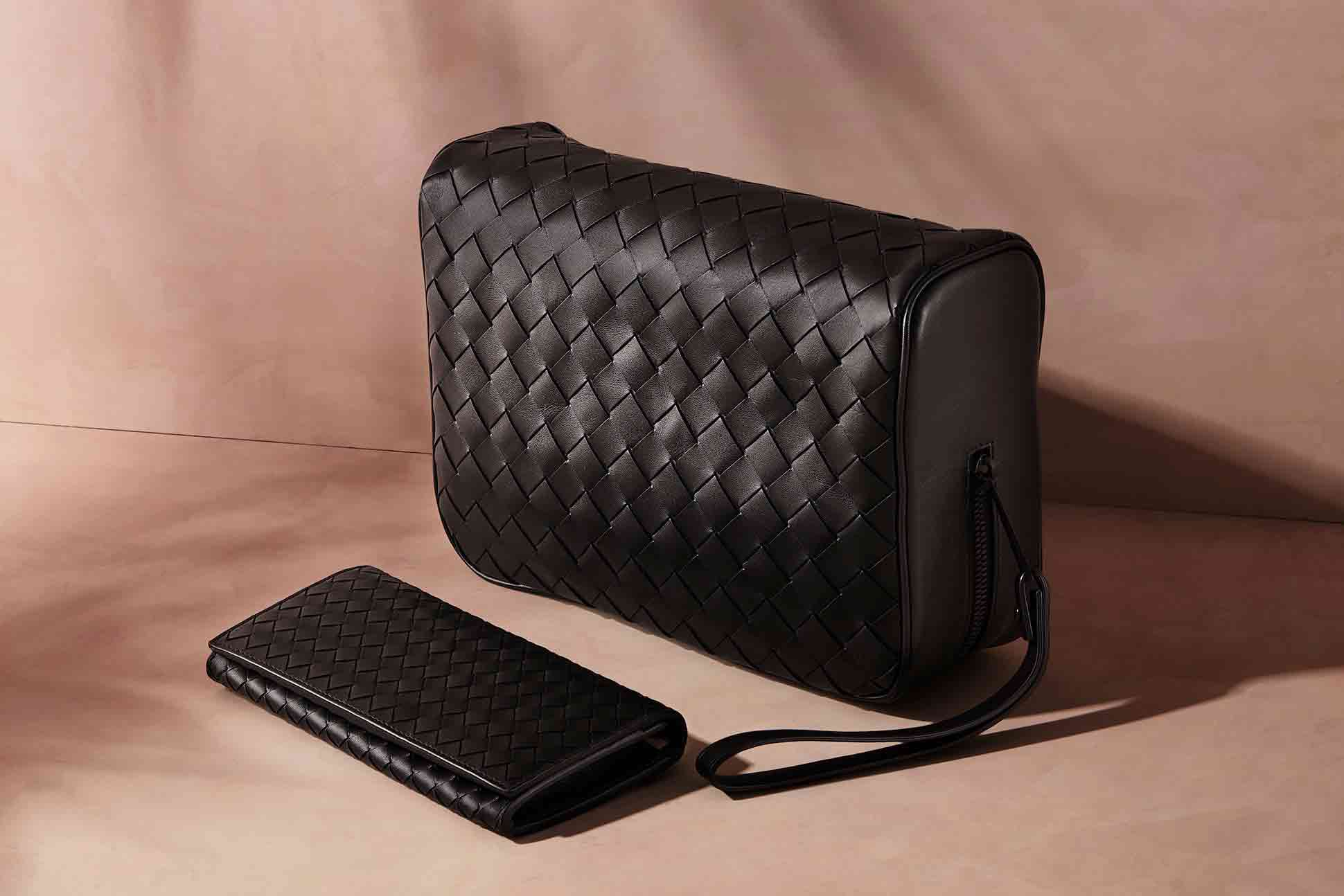 Bottega Veneta Intrecciato Leather Washbag and Intrecciato Leather Travel Wallet