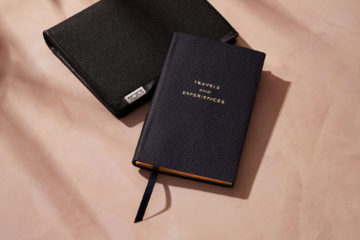 TUMI Alpha ID Lock Passport Case and Smythson Travels and Experience Panama Notebook