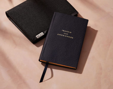TUMI Alpha ID Lock Passport Case and Smythson Travels and Experience Panama Notebook