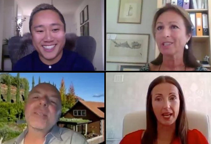 OutThere magazine Experientialist LIVE webinar session about Marketing with Bryan Gabriel, Six Senses, Ileana Von Hirsch, Five Star Greece, Natasha Towey, Carrier