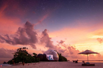 Seaside Finolhu launches romantic beach bubble package