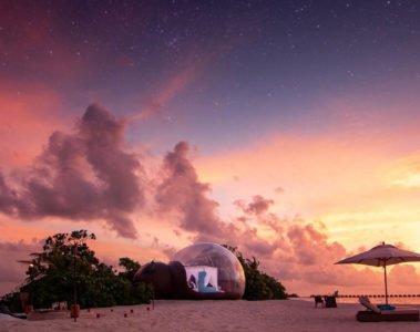 Seaside Finolhu launches romantic beach bubble package
