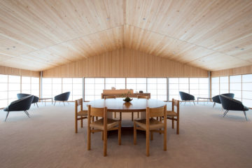 A dining table aboard guntû, Japan