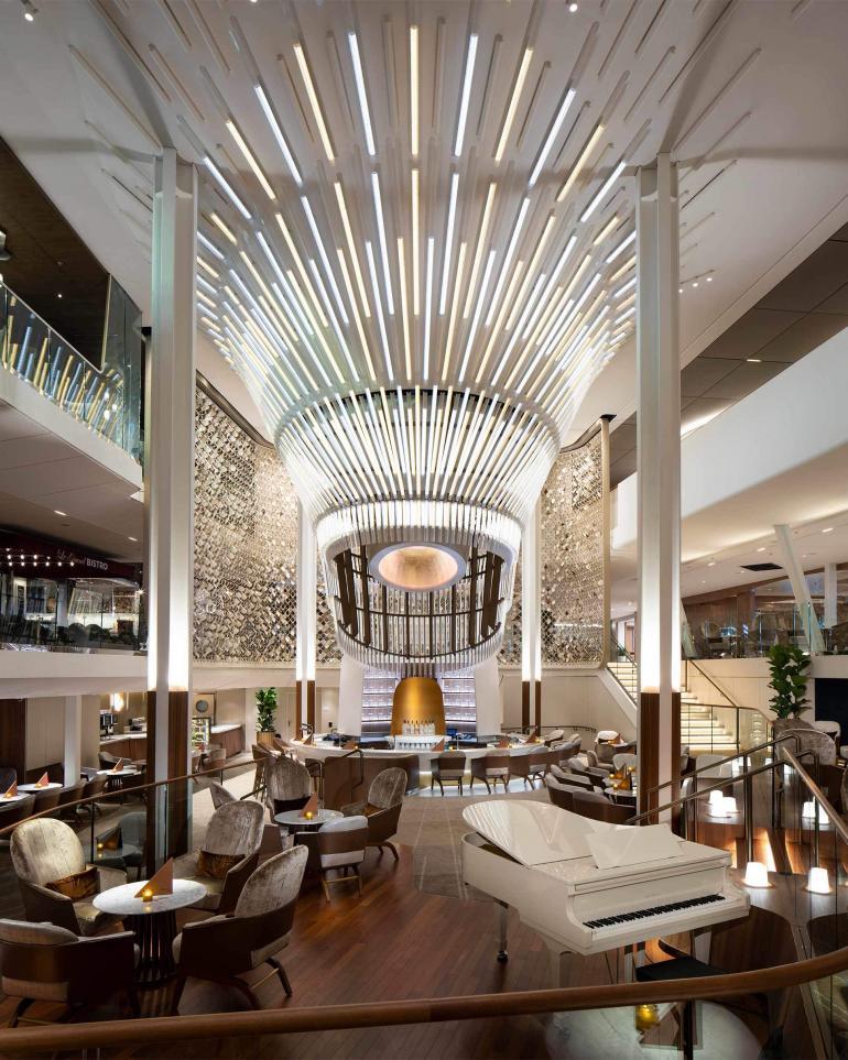 Celebrity Edge cruise ship in the Mediterranean Sea