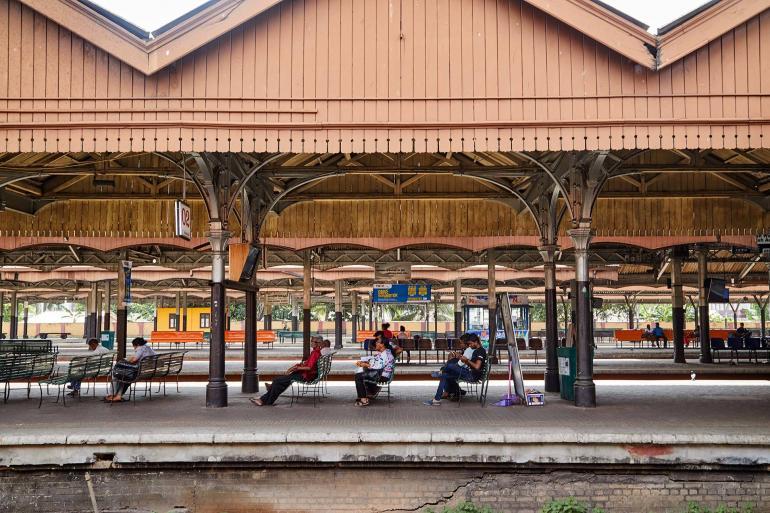 The old train station in Colombo, Sri Lanka