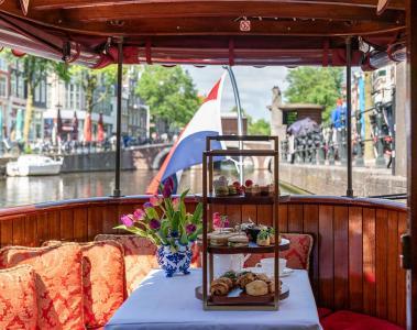 Sofitel Amsterdam, where you can now have socially distanced dining on a boat, if you stay at the Sofitel Legend The Grand