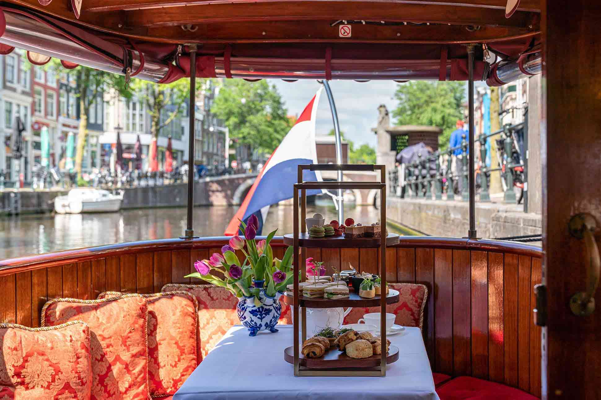 Sofitel Amsterdam, where you can now have socially distanced dining on a boat, if you stay at the Sofitel Legend The Grand