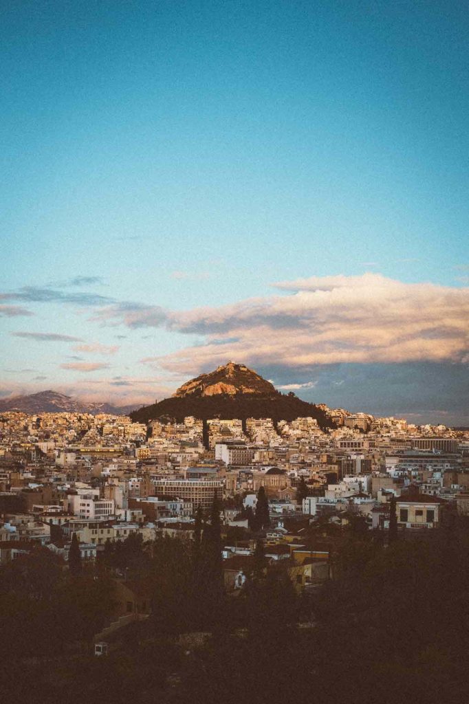The mountains around Athens, Greece