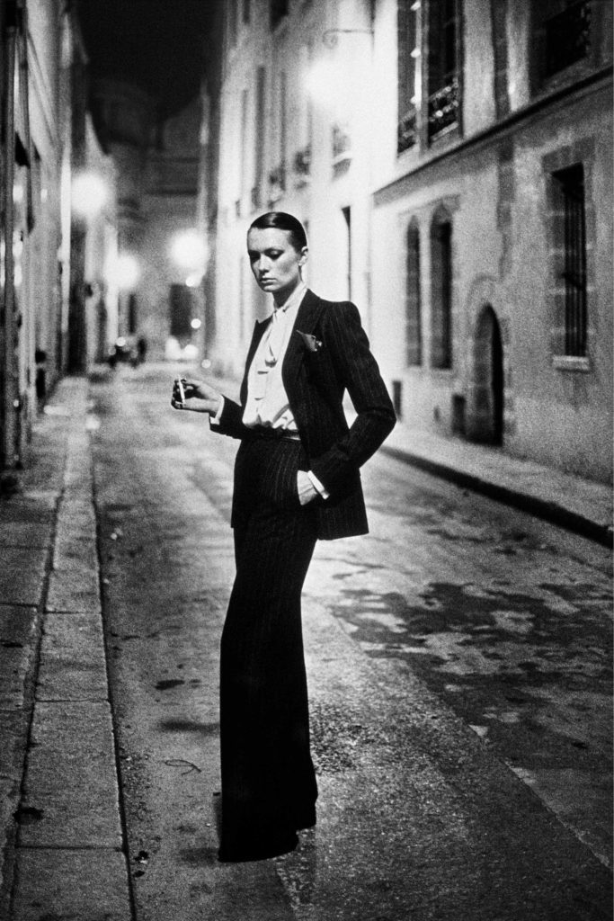 Model photographed by Helmut Newton, Zebra One Gallery, London