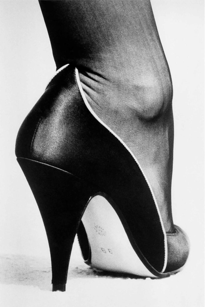 Shoe photographed by Helmut Newton, Zebra One Gallery, London