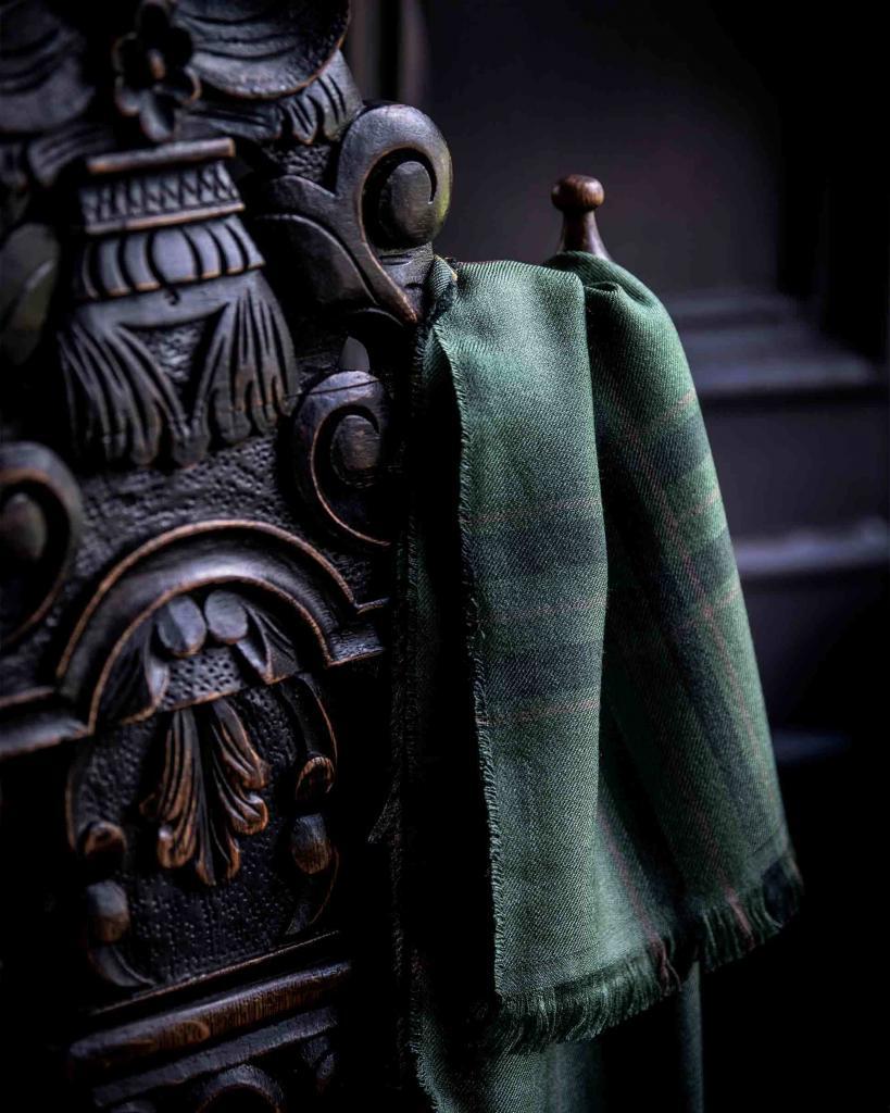 Tweed scarf, available from the online shop of the Fife Arms, Braemar, Scotland