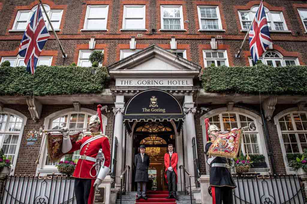 The entrance at The Goring, London, United Kingdom