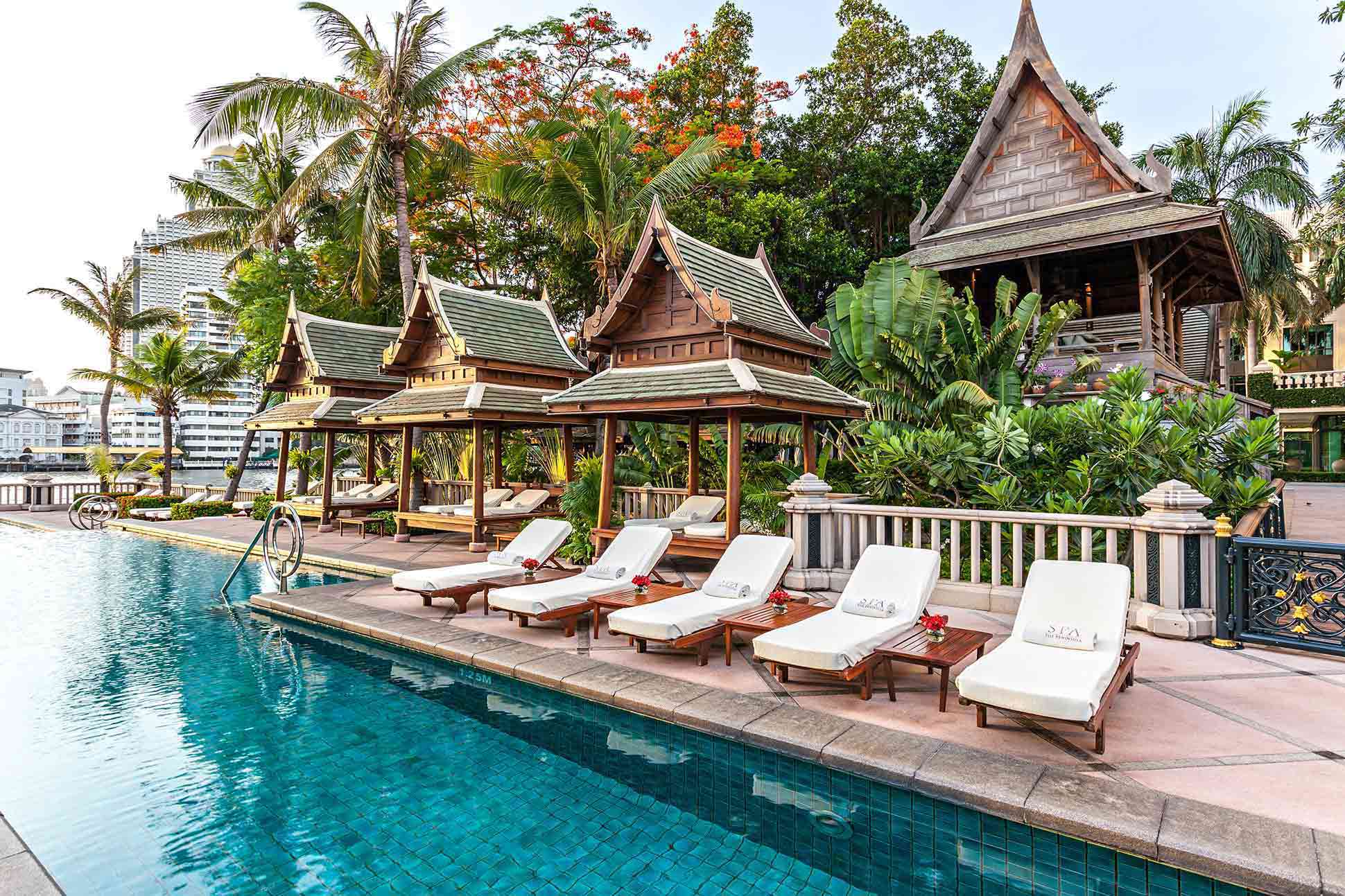 Poolside at The Peninsula Bangkok