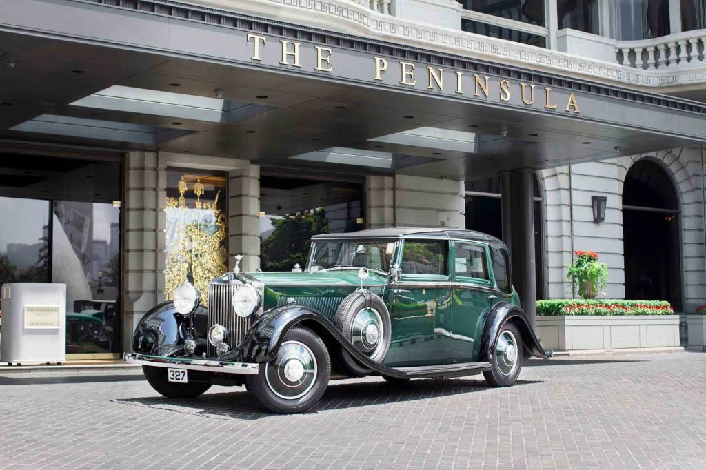 Rolls Royce outside The Peninsula Hong Kong