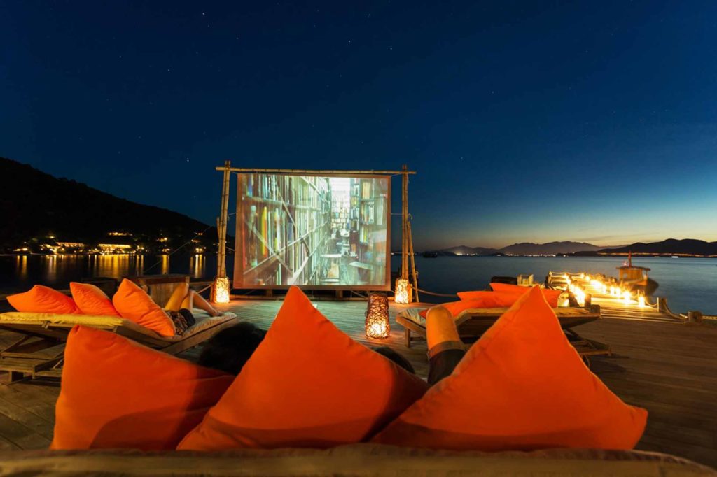 Cinema at Six Senses Ninh Van Bay, Vietnam