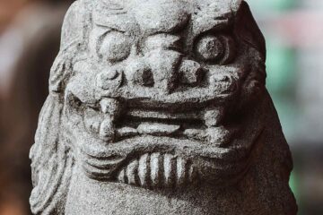 Shisa in Taketomi Okinawa Japan