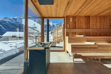 Sauna at Hotel Sassongher in Alta Badia, Italy