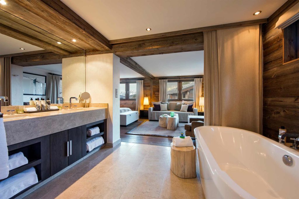 Master bedroom at Virgin Limited Edition, The Lodge, Verbier, Switzerland