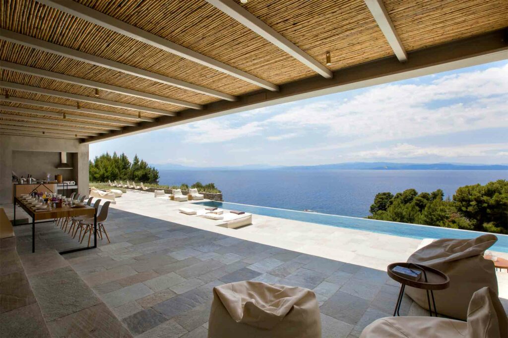 View over the sea from Villa part of the Five Star Greece collection