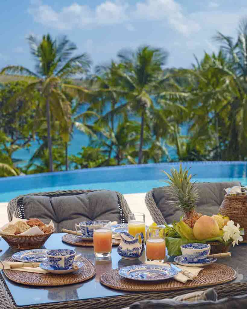 Breakfast with a view at Bequia Beach Hotel, Belmont, Bequia, Saint Vincent and the Grenadines