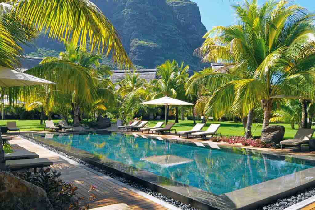 Dinarobin Beachcomber Resort & Spa, Mauritius pool view